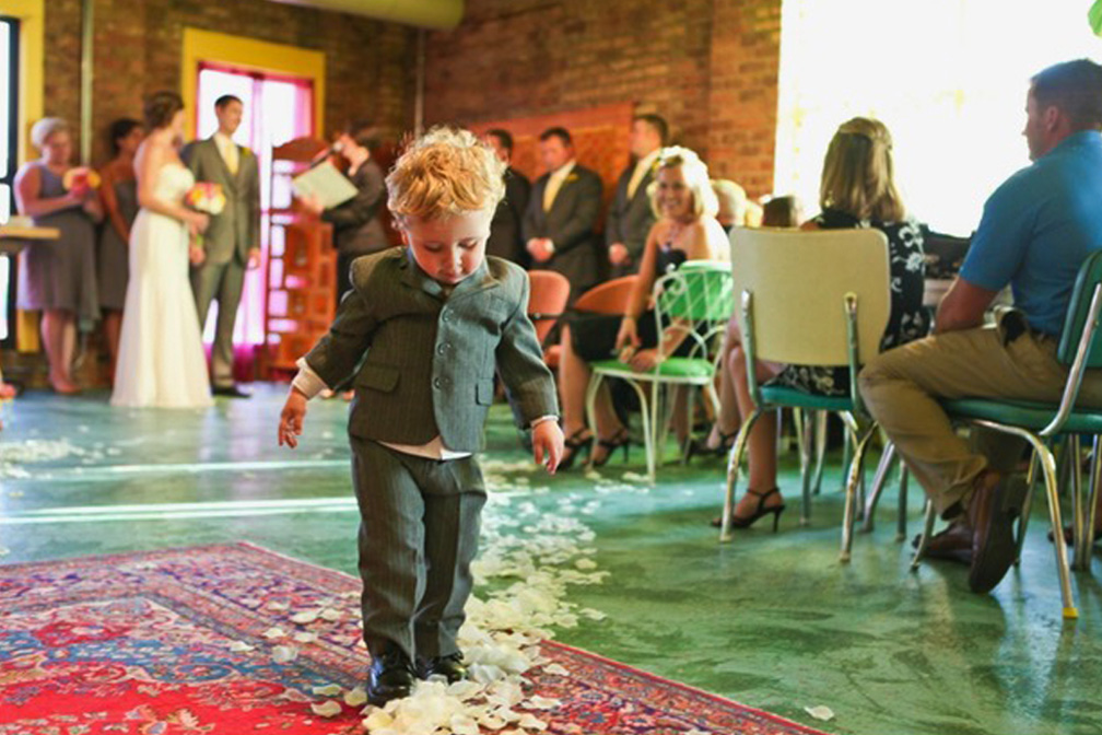Catalyst_Ranch-Chicago_Weddings-Ring_Bearer Wedding Ceremony and Reception